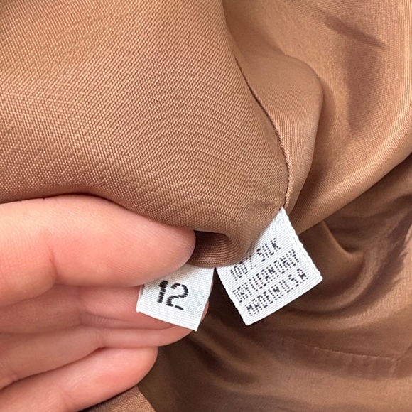 Steve Fabrikani Vintage NWT Color Block Long Sleeve Dress with Gold Accents - Picture 12 of 15